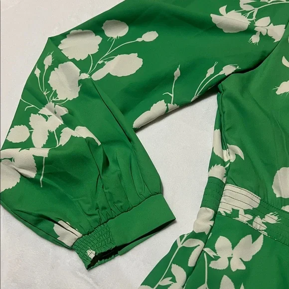 eShakti Floral high neck Long Sleeve Dress NWOT Cottagecore garden party - Picture 7 of 13